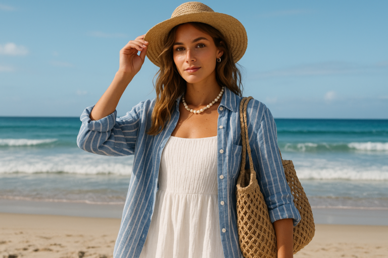 Coastal Core fashion in summer