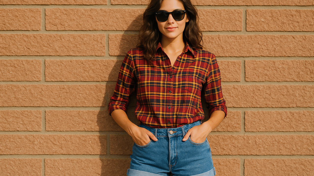 90s Plaid & Jorts