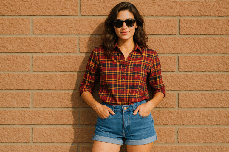 90s Plaid & Jorts